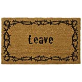 Rubber-Cal Leave Unwelcome Mats, 18 x 30-Inch