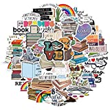 LXYRDHOQPW Love Reading Stickers Pack, 50Pcs Books Stickers Waterproof Vinyl Decals fLaptop Skateboard Water Bottle Phone Motorcycle Bumper Stickers for Teens Adult(LXYRDHOQPW Love Reading)