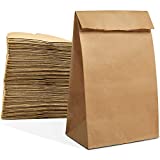 Eco Friendly Recycled Brown Lunch Bags Paper Disposable for Food Homemade Popcorn Thickness Weight 6 lb 250 Pk