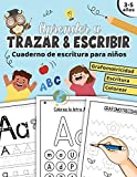 Aprender a trazar & escribir: Cuaderno de escritura para niños de preescolar | libro de actividades para niños de 3 a 5 años | aprendiendo a repasar ... mayúsculas & minúsculas (Spanish Edition)