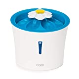 Catit LED Flower Fountain, Cat Water Fountain, Blue, 43747