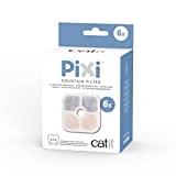 Catit PIXI Cat Drinking Fountain Filter, Replacement Triple Action Water Filter, 6-Pack