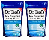 Dr Teal's Epsom Salt 2-pack (4lbs Total) Vapor Bath with Menthol, Camphor & Essential Oils
