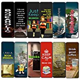 Creanoso Bookaholic Bookmark Cards (30-Pack) – Inspiring Inspirational Bookmarker Cards Set - Premium Stocking Stuffers Gifts for Bookworms, Book Lovers, Bibliophiles – Great Stocking Stuffers Gifts