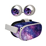 MightySkins Skin Compatible with Oculus Quest 2 - Violet Stars | Protective, Durable, and Unique Vinyl Decal wrap Cover | Easy to Apply, Remove, and Change Styles | Made in The USA