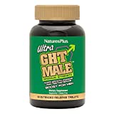 NaturesPlus Ultra GHT Male Extended Release Bilayer Tablets - 90 Vegetarian Supplements - Maximum Strength Natural Testosterone & Human Growth Hormone Boost- Gluten-Free - 30 Servings