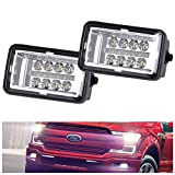 Kiwi Master Upgrade F150 LED Fog Lights for 2015-2020 Ford F-150 4 Inch LED Fog Light Assembly Kit, 40W Waterproof LED Bumper Lamps Set, 1 Pair