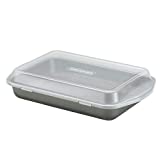 Circulon Total Nonstick Baking Pan With Lid / Nonstick Cake Pan With Lid, Rectangle - 9 Inch x 13 Inch, Gray