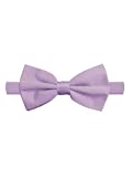 Jacob Alexander Men's Pretied Banded Adjustable Solid Color Bowtie - Lavender