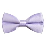 Pre-tied Boy's Bow Tie Fancy Plain Adjustable Bow ties, Lilac
