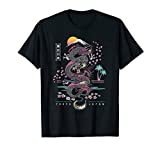 Japanese Tokyo Dragon Asian inspired Neon retro 80’s style T-Shirt