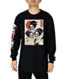 Riot Society Girl Gang Japan Mens Long Sleeve T-Shirt - Black, Medium