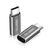 USB-C to Lighting Adapter - GLUBEE i OS Lighting Cable (Female) to USB Type C (Male) -Charging Adapter with 56K Resistor,USB-C Adapter,Compatible for Galaxy S20 Note 10 Pixel 4 and More (2 Pack)