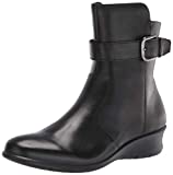 ECCO Women's Finola Wedge Ankle Boot, Black, 9-9.5