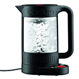 Bodum 11659-01US Bistro Electric water kettle, double wall with temperature control, 1.1 l, 37 oz, Black, 37 Ounce