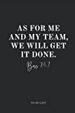 As For Me And My Team We Will Get It Done: Funny Employee Appreciation Gift Idea, Daily To Do List With Notes Section | Staff, Colleague, Boss, Office ... Notebook, Work Supplies For Men And Women