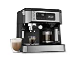 De'Longhi All-in-One Combination Coffee Maker & Espresso Machine + Advanced Adjustable Milk Frother for Cappuccino & Latte + Glass Coffee Pot 10-Cup, COM532M