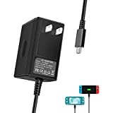 Switch Charger for Nintendo Switch and Switch Lite, Fast Charging Power Cord AC Adapter for Nintendo Switch with 5FT Charging Cable, Non-OEM 15V 2.6A Support TV Mode