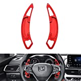 Ramecar Aluminum Alloy Paddle Shift Steering Wheel Shifter Extension for Honda Accord Odyssey Civic CR-V Spirior UR-V Acura CDX RDX ILX (Red)