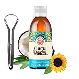 GuruNanda Original Oil Pulling - Alcohol & Fluoride Free, Natural Mouthwash - Ayurvedic Blend for Healthy Teeth & Gums, Natural Teeth Whitening and Fresh Breath - Unflavoured Oral Rinse (8.45 fl.oz)