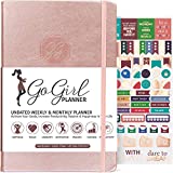 GoGirl Planner and Organizer for Women – A5 Size Weekly Planner, Goals Journal & Agenda to Improve Time Management, Productivity & Live Happier. Undated – Start Anytime, Lasts 1 Year – Rose Gold