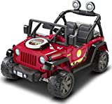 Power Wheels BBQ Fun Jeep Wrangler, 12V battery-powered ride-on vehicle with pretend grill and food for preschool kids ages 3 to 7 years