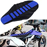 Universal Gripper Rubber Seat Cover - YZ80 YZ85 YZ125 YZ250 YZ250F CR50 CR85 CR125 Soft Pit Dirt Bike Motorcycle Blue