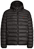 Polo Ralph Lauren Men's Hoodie Puffer Jacket (Black, L)