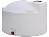 RomoTech 82124749 Vertical Polyethylene Reservoir Water Tank for Farming Construction and More, 550 Gallon, Saddle