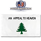 Founding Fathers Flags Liberty Tree Embroidered Home Banner with Pole Sleeve - Sons of Liberty Edition - an Appeal to Heaven Pine Tree 3'x5' Flag