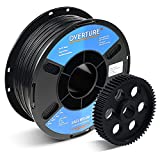 OVERTURE Nylon Filament 1.75mm 3D Printer Consumables, Polyamide (PA) 1kg Spool (2.2lbs), Dimensional Accuracy +/- 0.05 mm, Fit Most FDM Printer (Black)