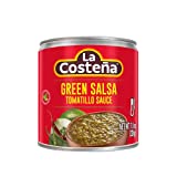 LA Costeña Salsa Verde | Green Mexican Salsa with Tomatillos, Jalapeños and Chile de Arbol Peppers | Medium Heat | 7.76 Ounce Can (Pack of 24)