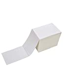 Fanfold 4 x 6 Direct Thermal Shipping Labels with Perforations, 1000 Labels, Permanent Adhesive, White Mailing Labels for Zebra Thermal Printer