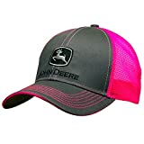 John Deere Women's Standard 23080418CH, Charcoal/Pink, One Size
