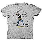 Men's Happy Gilmore Movie T-Shirt - Happy Gilmore Adam Sandler Classic Shirt - Happy Gilmore Shooter McGavin Tee (Heather, Medium) White