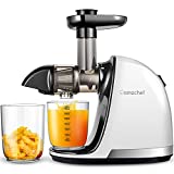 Slow Juicer,AMZCHEF Slow Masticating Juicer Extractor Easy to Clean, Cold Press Juicer Machines with Brush, Juice Extractor with Quiet Motor & Reverse Function, for High Nutrient Fruit & Vegetable Juice
