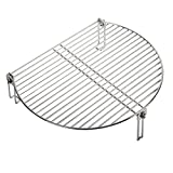 Dracarys Grill Stack Rack for Big Green Egg Stainless Steel BBQ Lover Gifts Fit Large & XL Big Green Egg, Kamado Joe,18" or Bigger Diameter Grill,Increase Grilling Surface