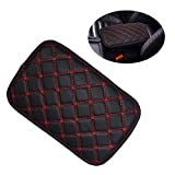 monrand Universal Center Console Armrest Pad,Car Center Console Cover PU Car Armrest Cover Fit for Most Vehicles Car Accessories,Waterproof Car Armrest Seat Box Cover Protector