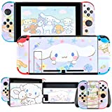 DLseego Switch Skin Sticker Pretty Pattern Full Wrap Skin Protective Film Sticker Compatible with Switch-Purple