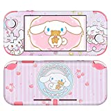 DLseego Switch Lite Skin Sticker Pretty Cute Pattern Full Wrap Skin Protective Film Sticker Compatible with Nintendo Switch Lite--Pink