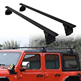 Snailfly Cross Bars Roof Rail Racks Fit for 2007-2018 Jeep Wrangler JK & 2018 2019 2020 2021 2022 Jeep Wrangler JL Unlimited 2&4DOOR Crossbars