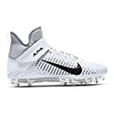 Nike Men's Alpha Menace Pro 2 Mid Football Cleat White/Black/Wolf Grey Size 9.5 M US