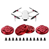 Darkhorse Upgraded Aluminum Motor Cover Cap 4 Pieces Compatible with DJI Mini 2 Drone Accessory - Dustproof,Waterproof,Protection Mounts - Red