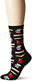 Hot Sox Women's Novelty Occupation Casual Crew Socks, Teacher's Pet (Black), Shoe Size: 4-10