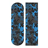 Skull Puttern Skateboard Grip Tape Sheet Scooter Deck Sand Paper 9" x 33" (Blue)