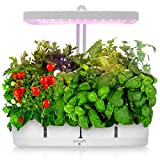 SereneLife Smart Starter Kit-Hydroponic Herb Garden Indoor Plant System w/Height Adjustable LED Grow Lights, 8 pods, Automatic Timer-Home Kitchen, Bedroom, Office SLGLF120