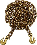 2 Pack, G70 1/2" x 20' Tow Chain Tie Down Binder With Grade 70 Hooks