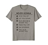 Never Gonna Give You Up, men and women's t-shirt