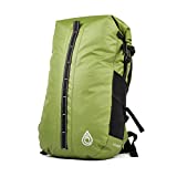 AquaQuest Cloudbreak DryBag - Waterproof Backpack 30L - Exterior Zipper Pocket, Internal Liner, Reflective Logo - Green
