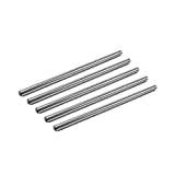 Castlebar 5Pcs 1/8" x 3" Ground Cemented Carbide High Polished, Chamfer One End, 10% Cobalt Round Grade 9008 C2 Rods